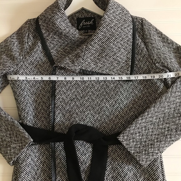 Fresh New York Women’s Wool Blend Belted Coat M - Picture 5 of 12